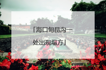 海口甸昆沟一处出现塌方