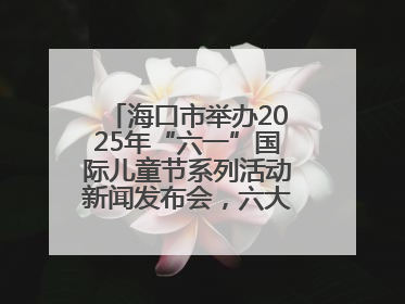 海口市举办2025年“六一”国际儿童节系列活动新闻发布会，六大主题活动助力儿童友好城市建设