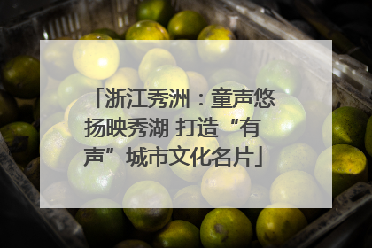 浙江秀洲：童声悠扬映秀湖 打造“有声”城市文化名片