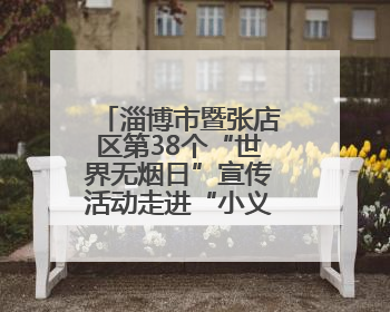 淄博市暨张店区第38个“世界无烟日”宣传活动走进“小义乌”广场