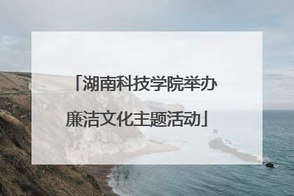 湖南科技学院举办廉洁文化主题活动