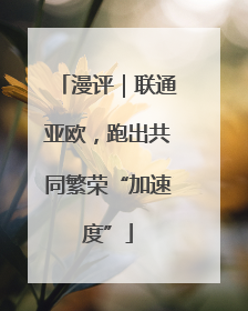 漫评｜联通亚欧，跑出共同繁荣“加速度”