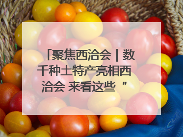 聚焦西洽会｜数千种土特产亮相西洽会 来看这些“爆款”产品