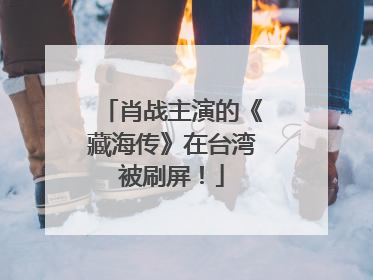 肖战主演的《藏海传》在台湾被刷屏！