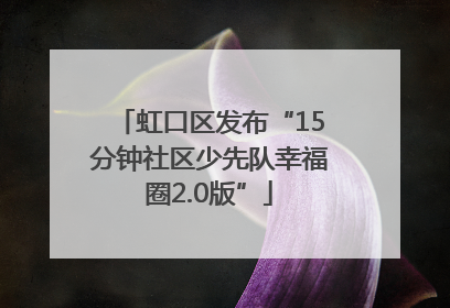 虹口区发布“15分钟社区少先队幸福圈2.0版”