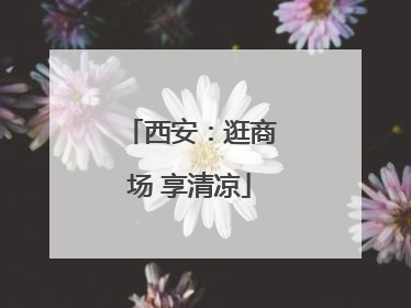 西安：逛商场 享清凉