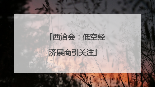 西洽会：低空经济展商引关注