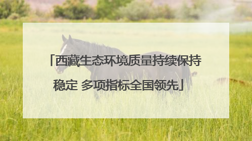 西藏生态环境质量持续保持稳定 多项指标全国领先