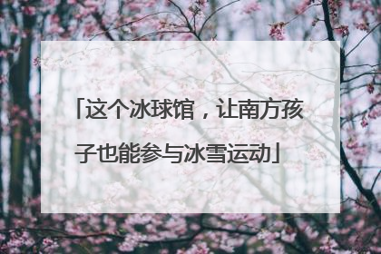 这个冰球馆，让南方孩子也能参与冰雪运动