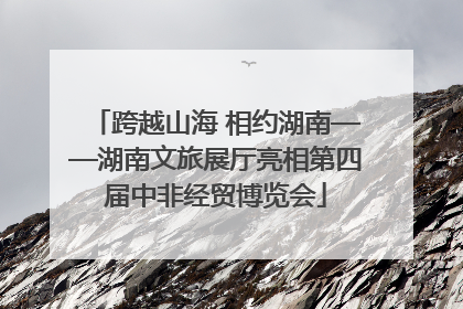 跨越山海 相约湖南——湖南文旅展厅亮相第四届中非经贸博览会