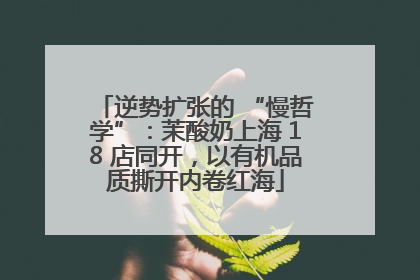 逆势扩张的 “慢哲学”：茉酸奶上海 18 店同开，以有机品质撕开内卷红海