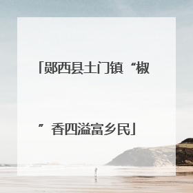 郧西县土门镇“椒”香四溢富乡民