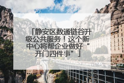 静安区数通链谷升级公共服务！这个新中心将帮企业做好“开门四件事”