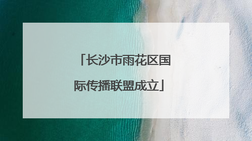 长沙市雨花区国际传播联盟成立