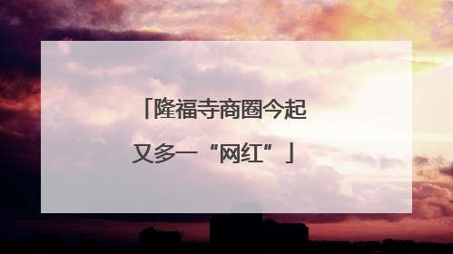 隆福寺商圈今起又多一“网红”