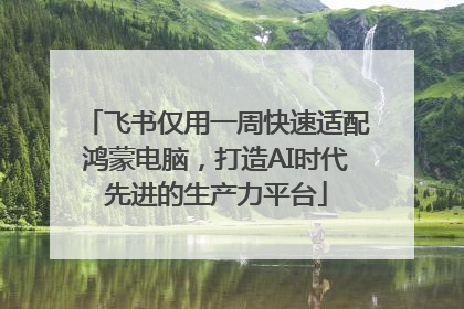 飞书仅用一周快速适配鸿蒙电脑，打造AI时代先进的生产力平台