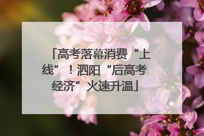 高考落幕消费“上线”！泗阳“后高考经济”火速升温