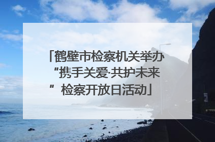 鹤壁市检察机关举办“携手关爱·共护未来”检察开放日活动