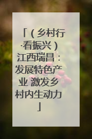 （乡村行·看振兴）江西瑞昌：发展特色产业 激发乡村内生动力