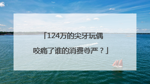 124万的尖牙玩偶 咬痛了谁的消费尊严？