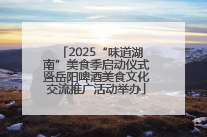 2025“味道湖南”美食季启动仪式暨岳阳啤酒美食文化交流推广活动举办