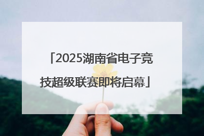 2025湖南省电子竞技超级联赛即将启幕