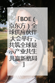BOE（京东方）全球供应伙伴大会举行，共筑全球显示产业共生共赢新格局