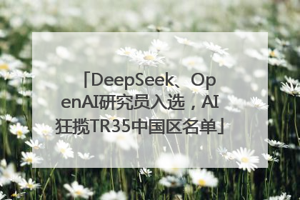 DeepSeek、OpenAI研究员入选，AI狂揽TR35中国区名单